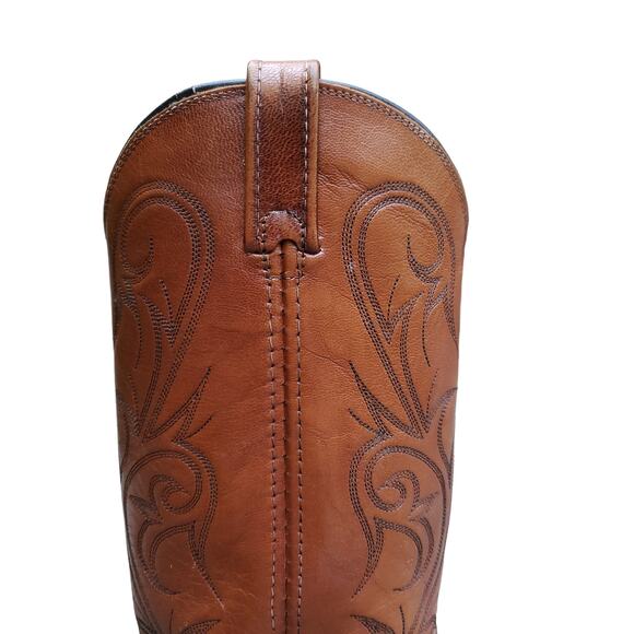 Dan Post Brown Leather Cowboy Boots Lizard Exotic 451 J 8.5M 051016 Size 8.5 M - Picture 3 of 16